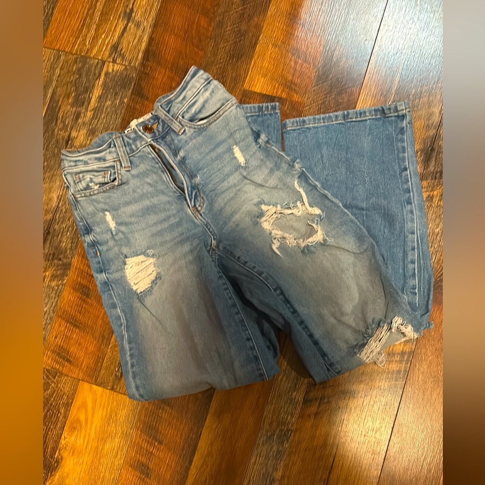 Ripped mom jeans